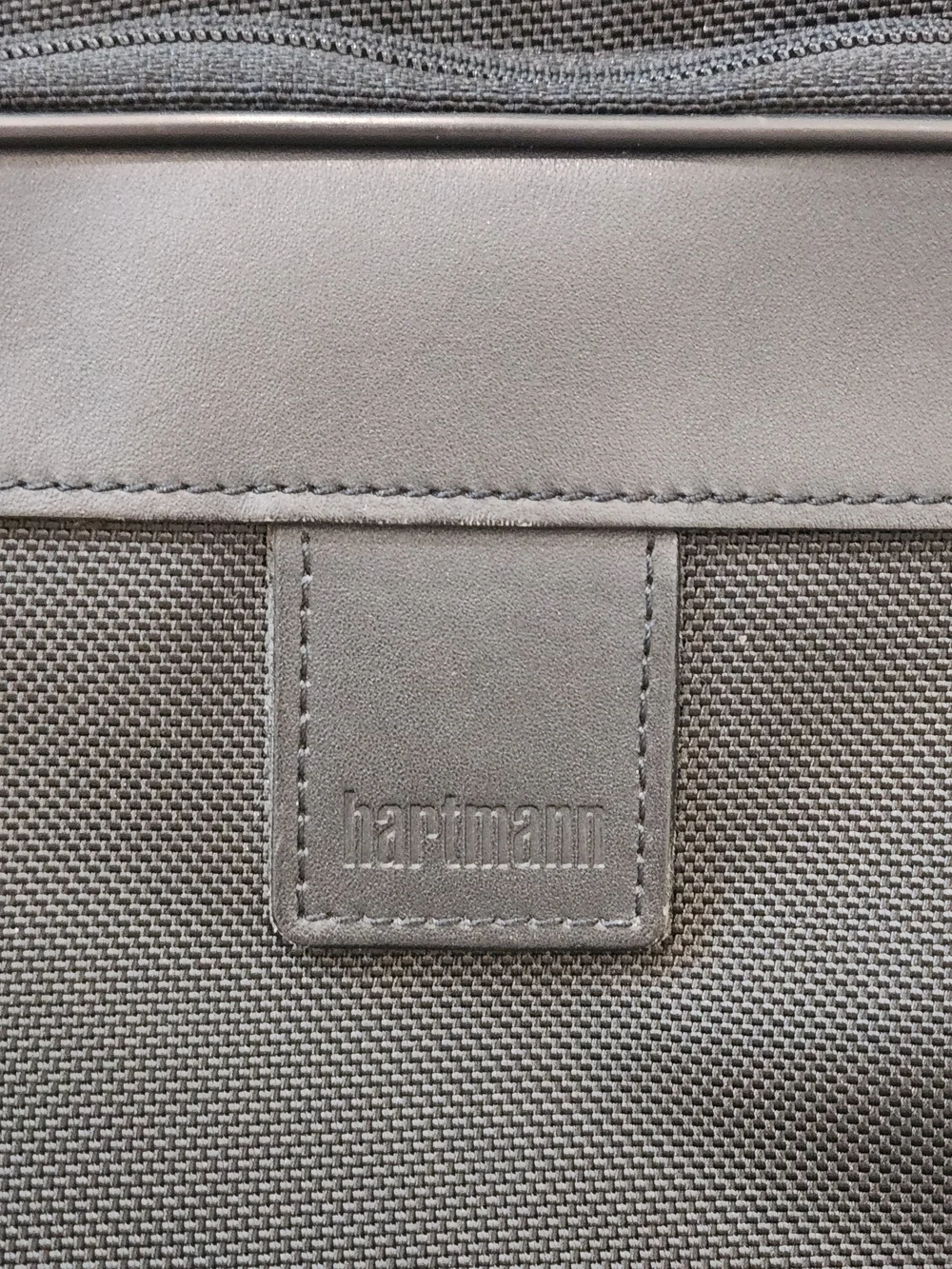 Hartmann Luxury Black Men's Travel Briefcase Bag Crossbody NWOT